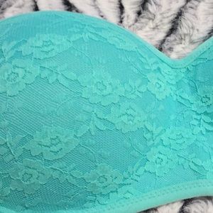 PINK Intimates & Sleepwear - πππVS PINK turquoise blue lace bandeau PINK Intimates & Sleepwear - πππVS PINK turquoise blue lace bandeau